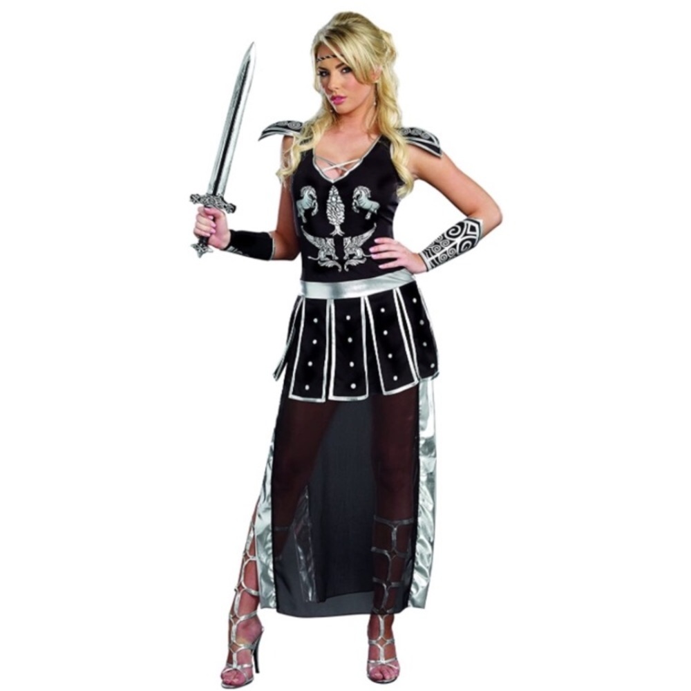 New! Sexy glorious Gladiator Dreamgirl Halloween Cosplay Costume Size Large